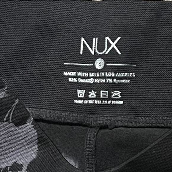 Nux Tie Dye Black & Grey Ankle Pants Leggings Sz Small NWOT - Picture 5 of 5
